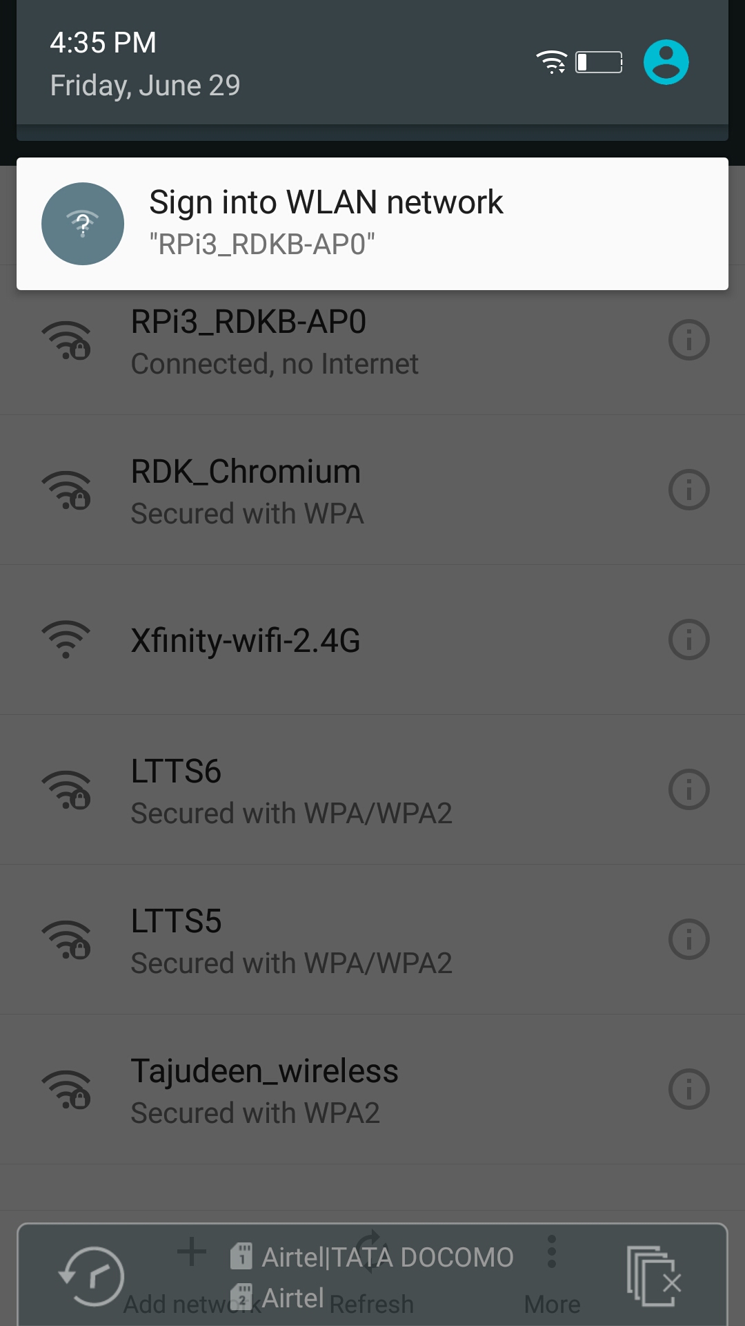 Wi-Fi Access point Broadcasting in client mobile